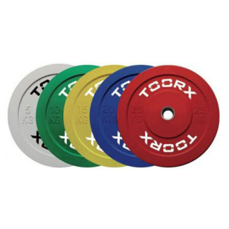 dischi bumper pesistica olimpica toorx