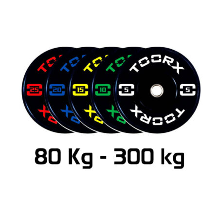 Set Bumper Training da 80 a 300 KG - Toorx