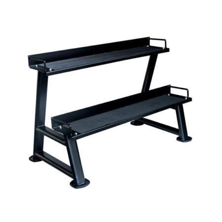 rastrelliera porta kettlebell a 2 ripiani